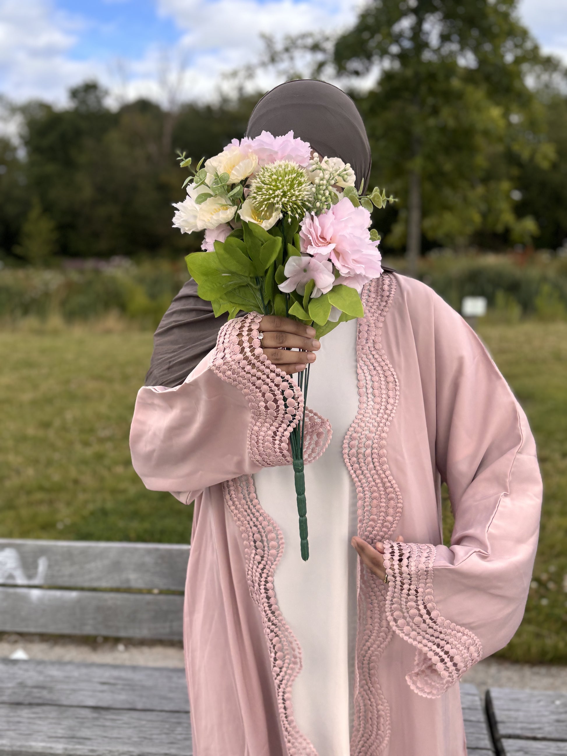 Abaya Camélia Rose