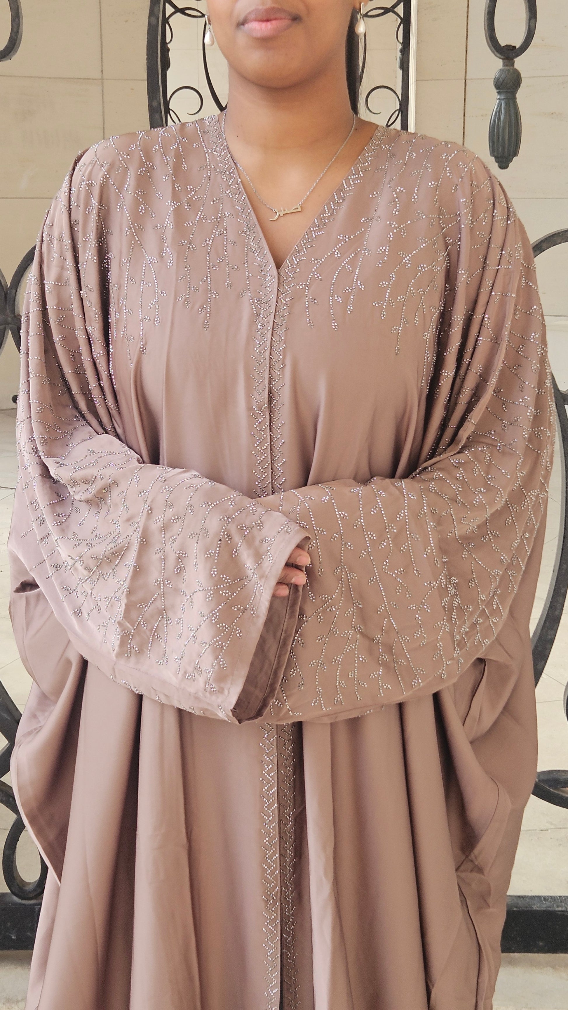 Abaya - Perla taupe